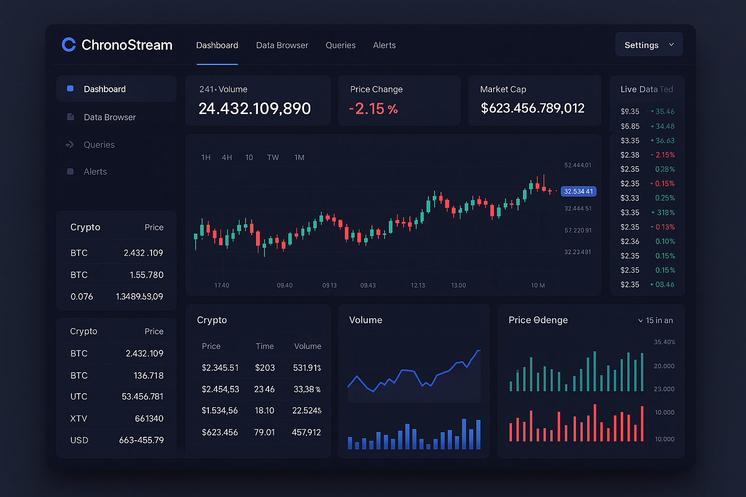 ChronoStream Dashboard